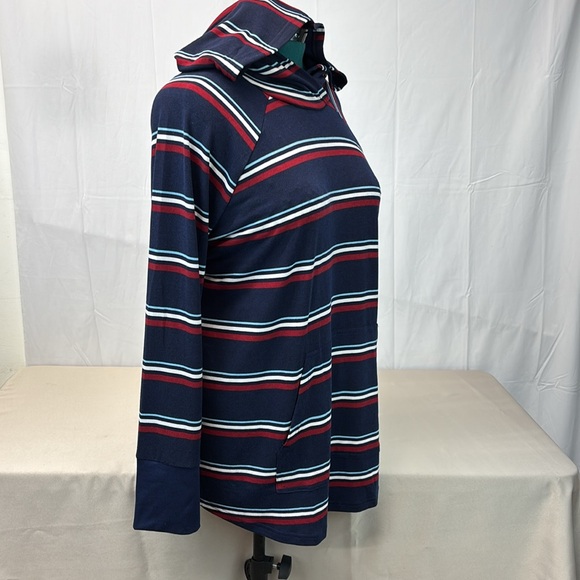 LuLaRoe Amber Striped Hoodie w/Kangaroo Pocket sz 2XL - Picture 2 of 16